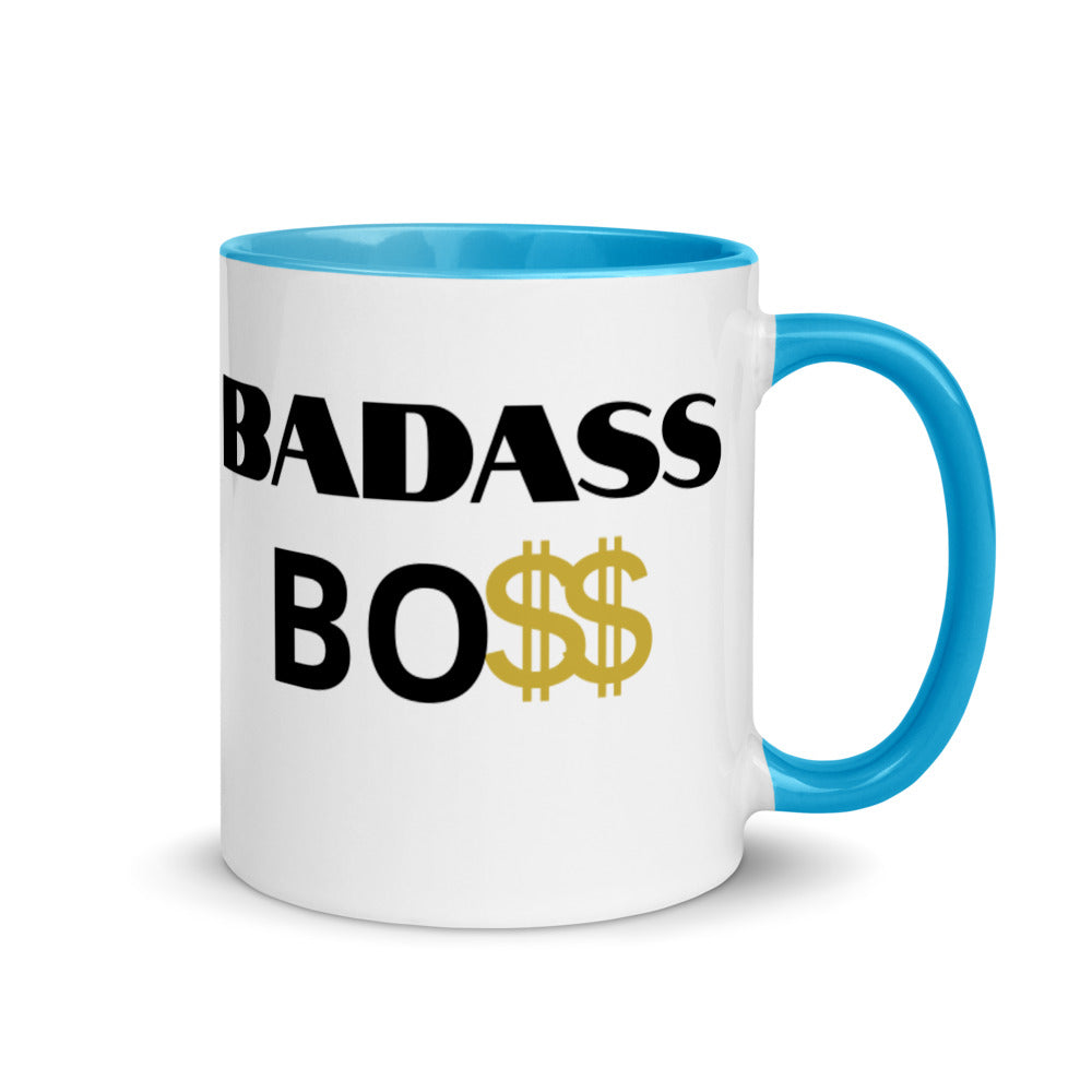BADASS BOSS Men Mug with Color Inside