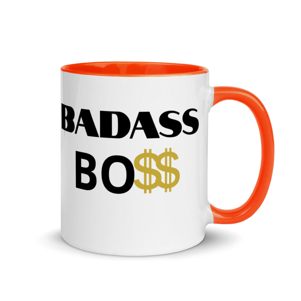 BADASS BOSS Men Mug with Color Inside