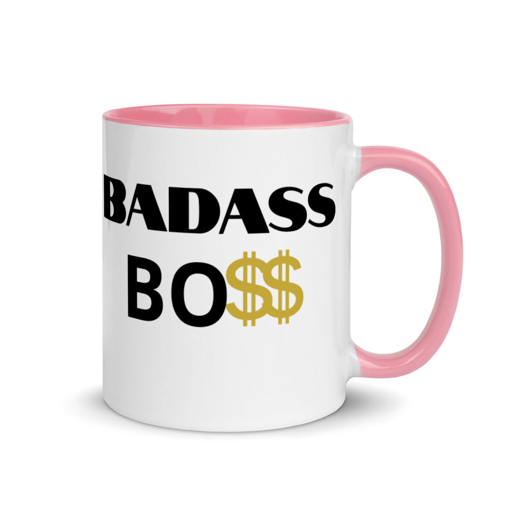 BADASS BOSS Men Mug with Color Inside