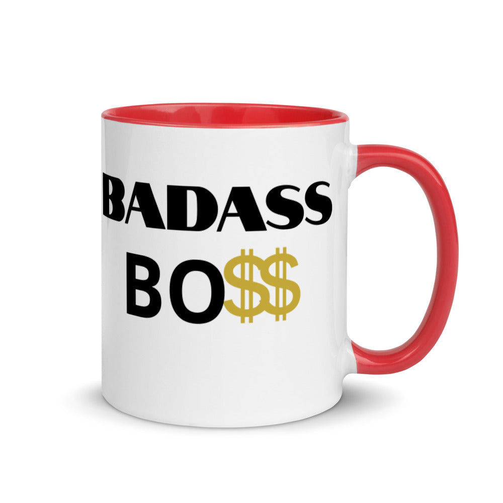 BADASS BOSS Men Mug with Color Inside