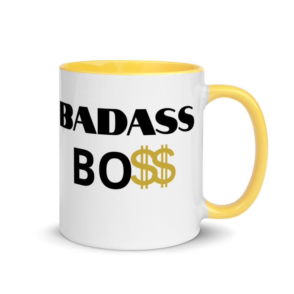 BADASS BOSS Men Mug with Color Inside