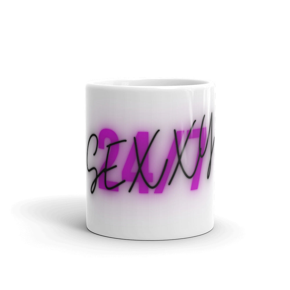 SEXXY 24/7 White glossy mug