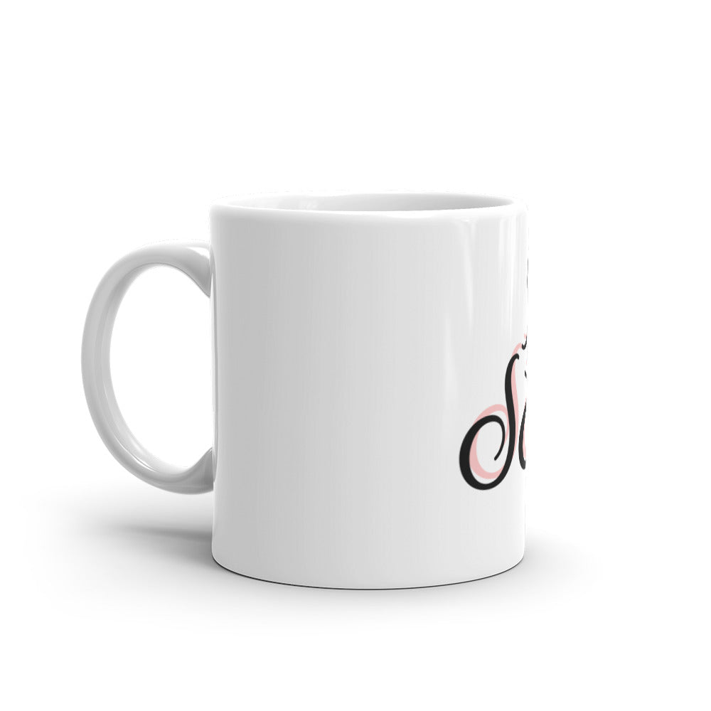B U SEXXY White glossy mug