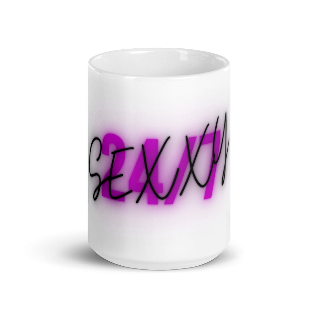 SEXXY 24/7 White glossy mug