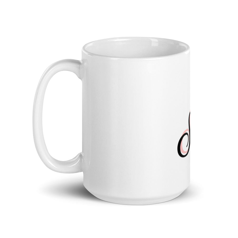 B U SEXXY White glossy mug