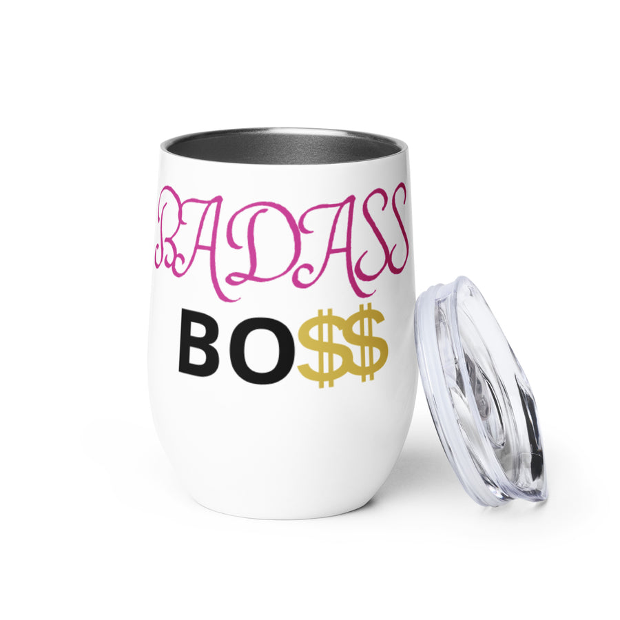 BADASS BO$$ Wine tumbler